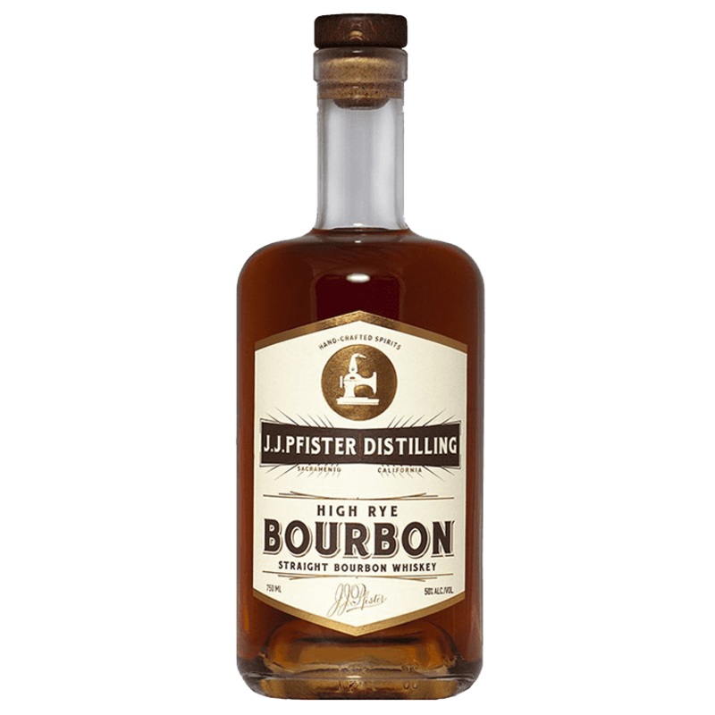 J.J. Pfister High Rye Bourbon Whiskey, 750mL