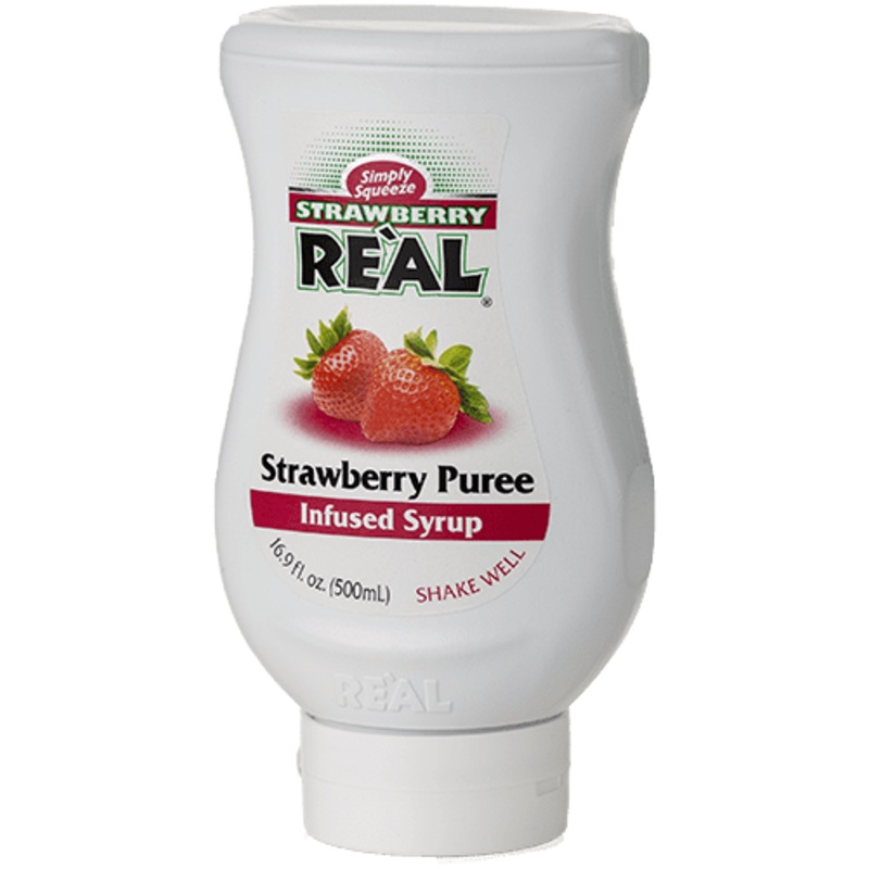 Simply Squeeze Strawberry Puree Infused Syrup, 500mL