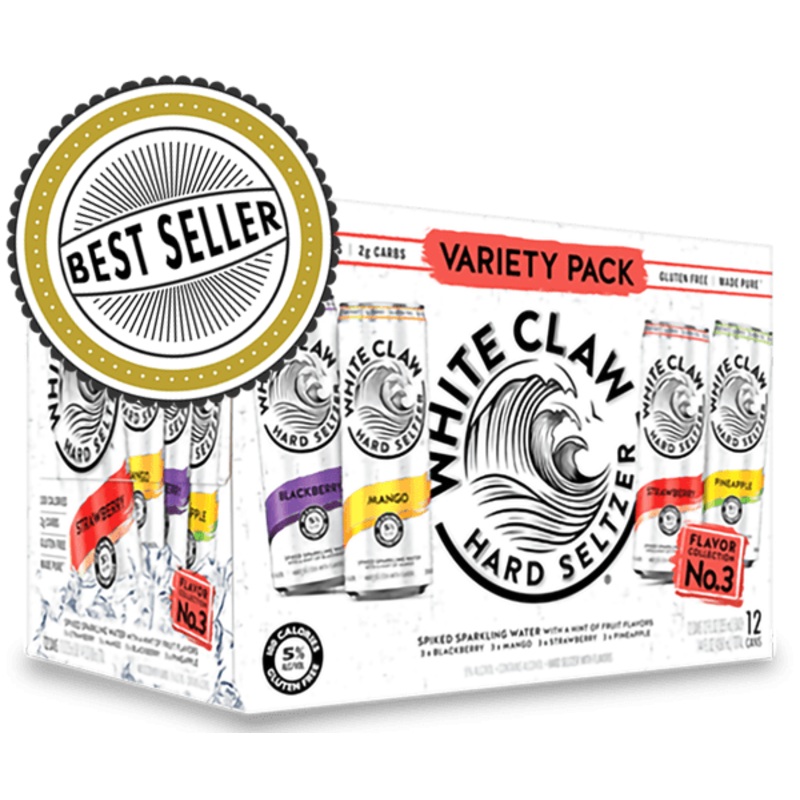 White Claw Hard Seltzer Variety Pack No. 3, 12-pack