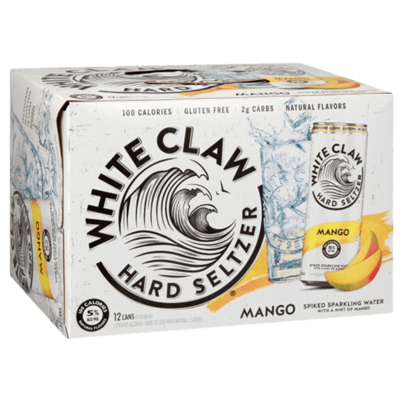White Claw Mango Hard Seltzer, 12-pack