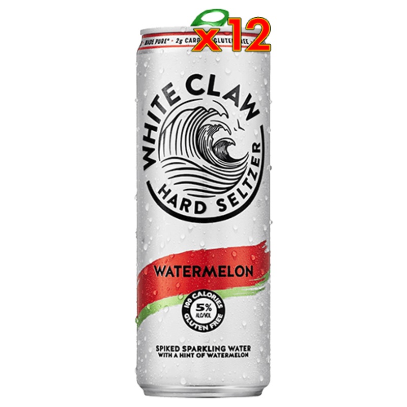White Claw Watermelon Hard Seltzer, 12-pack