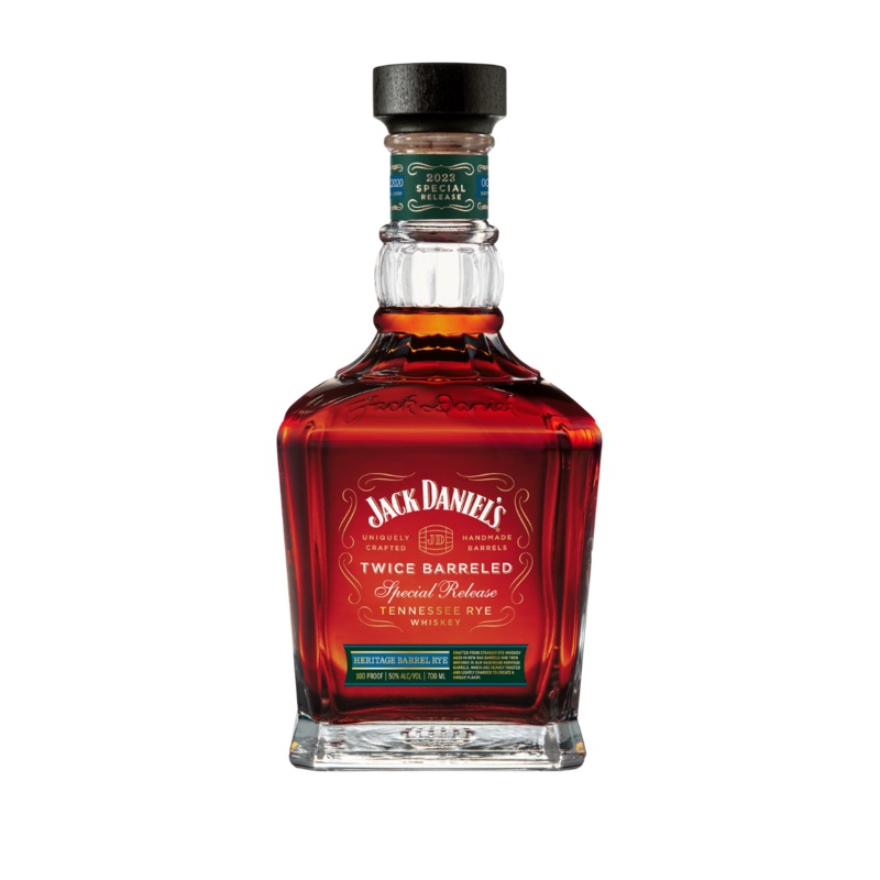 Jack Daniel's 2023 Special Release Twice Barreled Heritage Barrel Tennessee Rye Whiskey 700ml