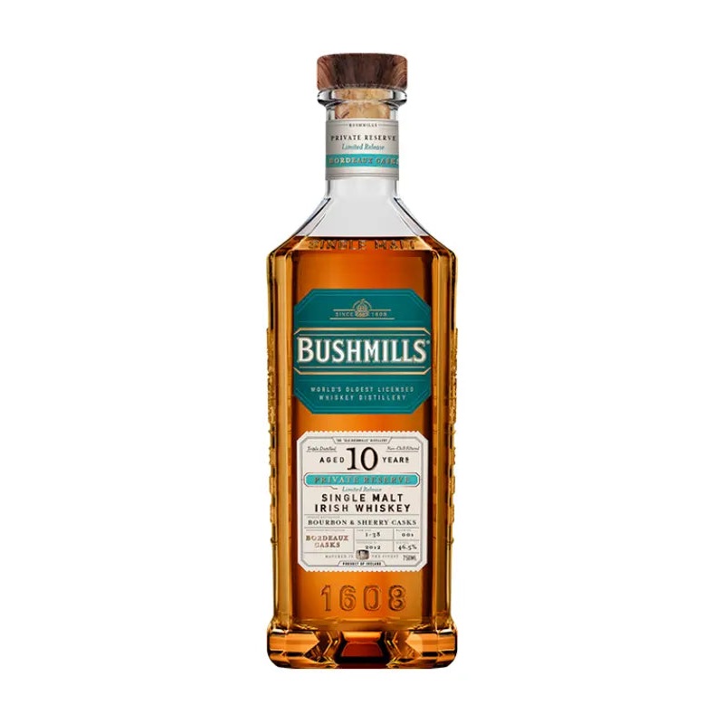 Bushmills 10 Year Private Reserve Bordeaux Casks Irish Whiskey