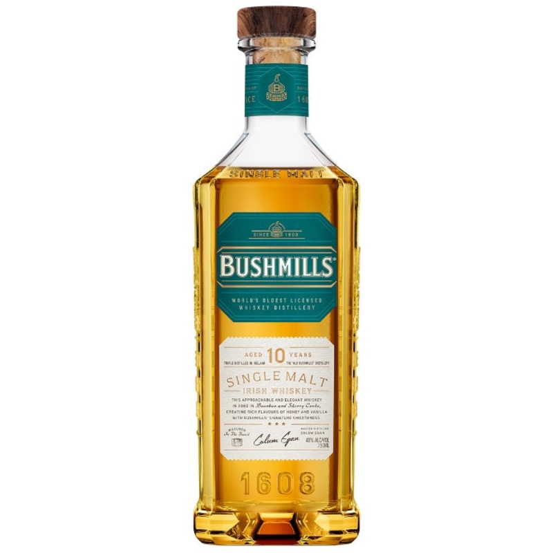 Bushmills 10 Year Single Malt Irish Whiskey 750ml