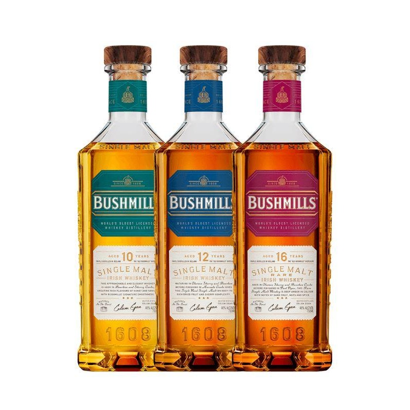 Bushmills 10 | 12 | 16 Year Old Irish Whiskey Bundle