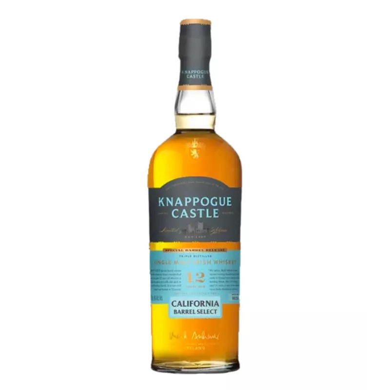 Knappogue Castle 12 Year Single Malt Irish Whiskey California Barrel Select