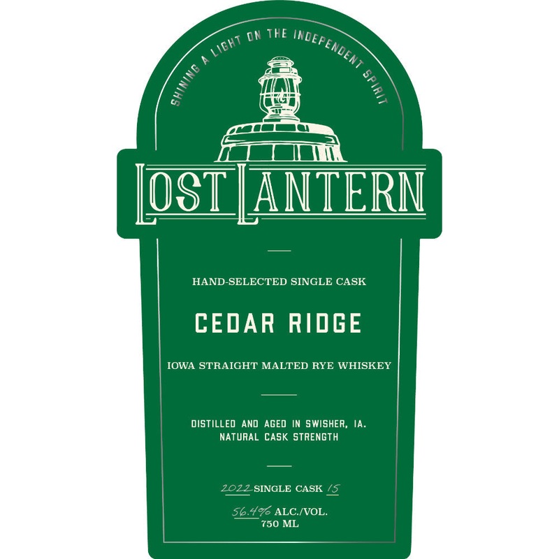 Lost Lantern Cedar Ridge Iowa Straight Malted Rye