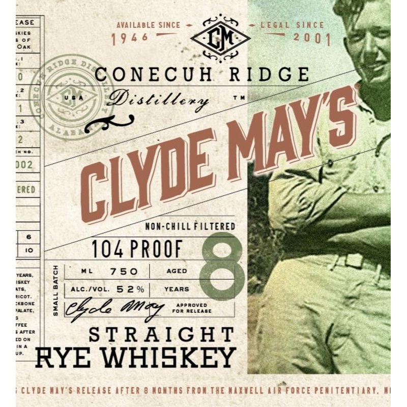 Clyde Mays 8 Year Old Rye Whiskey