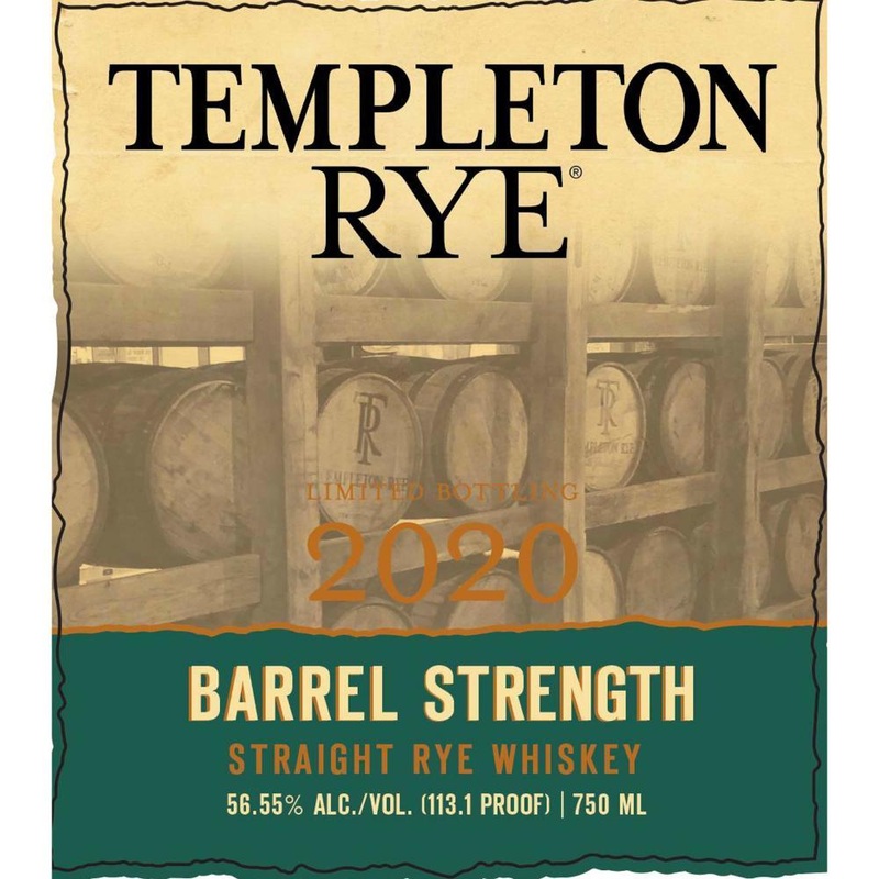Templeton Rye Barrel Strength 2020