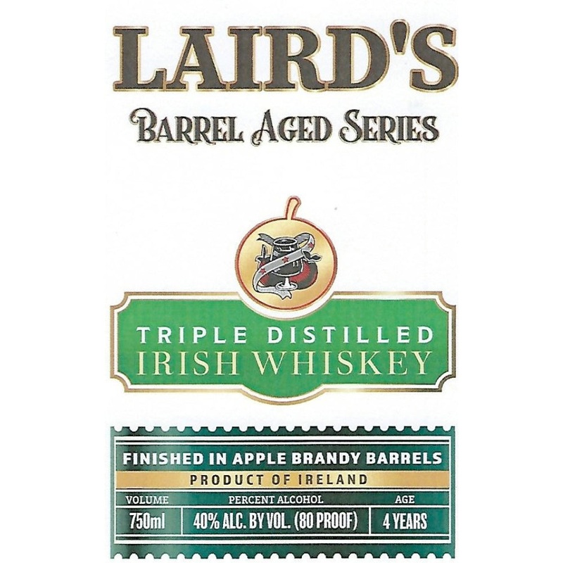 Lairds Irish Whiskey Finished in Apple Brandy Barrels