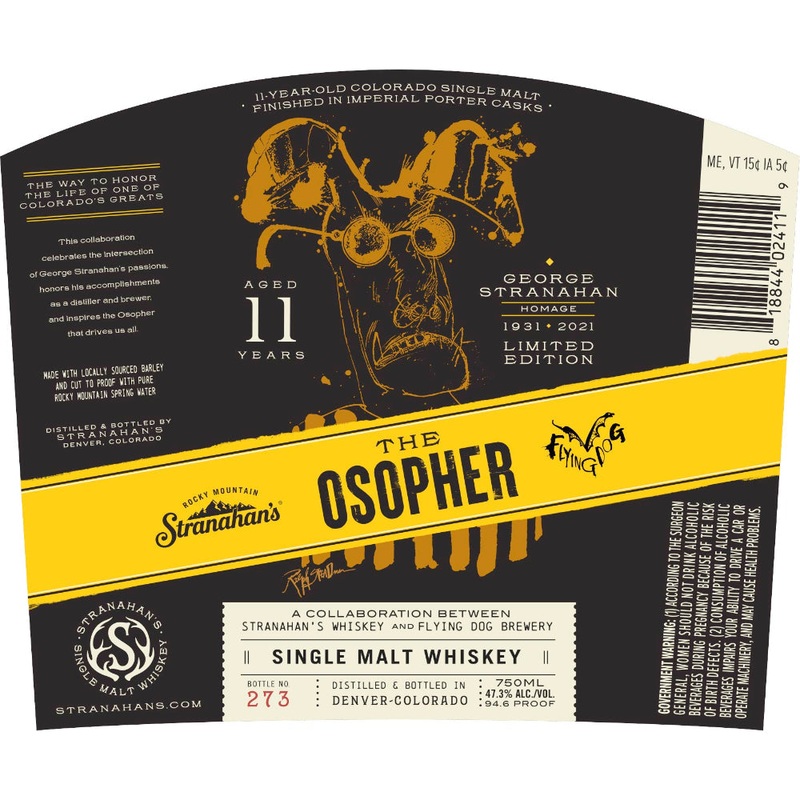Stranahans The Osopher 11 Year Old Single Malt Whiskey