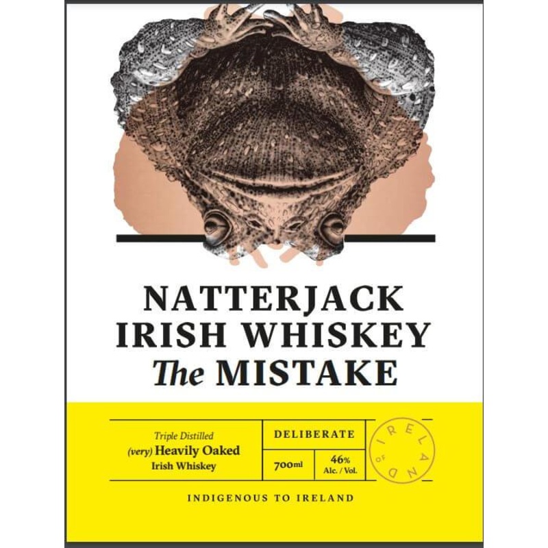 Natterjack Irish Whiskey The Mistake - Heavily Oaked 700ml 46% ABV