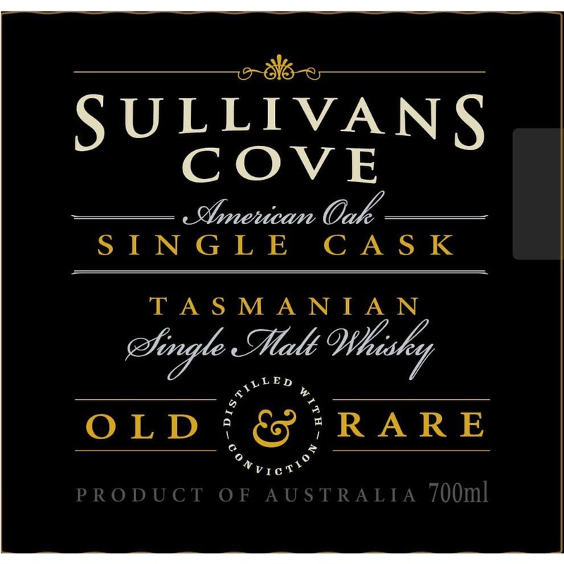 Sullivans Cove American Oak Single Cask Tasmanian Single Malt Whisky 700mL