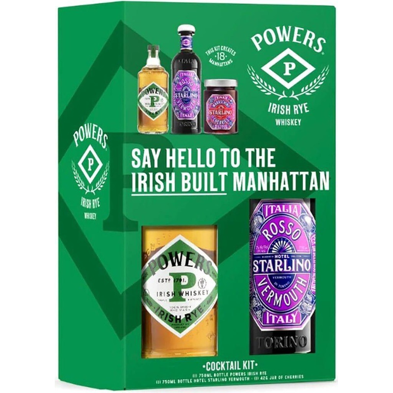 Powers Rye Cocktail Kit Irish Built Manhattan