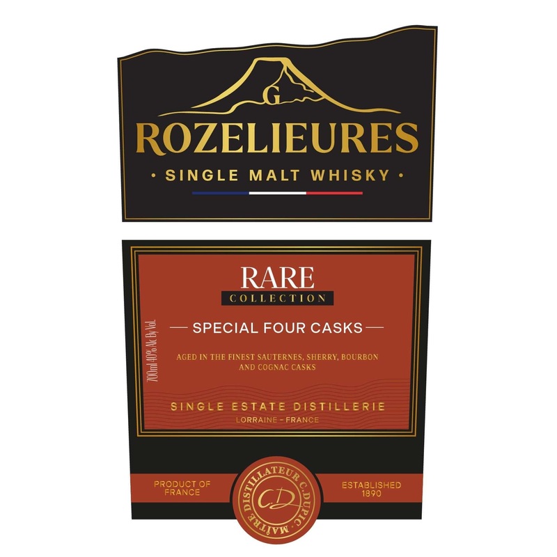 Rozelieures Rare Collection Single Malt Whisky Special Four Casks, 700ml