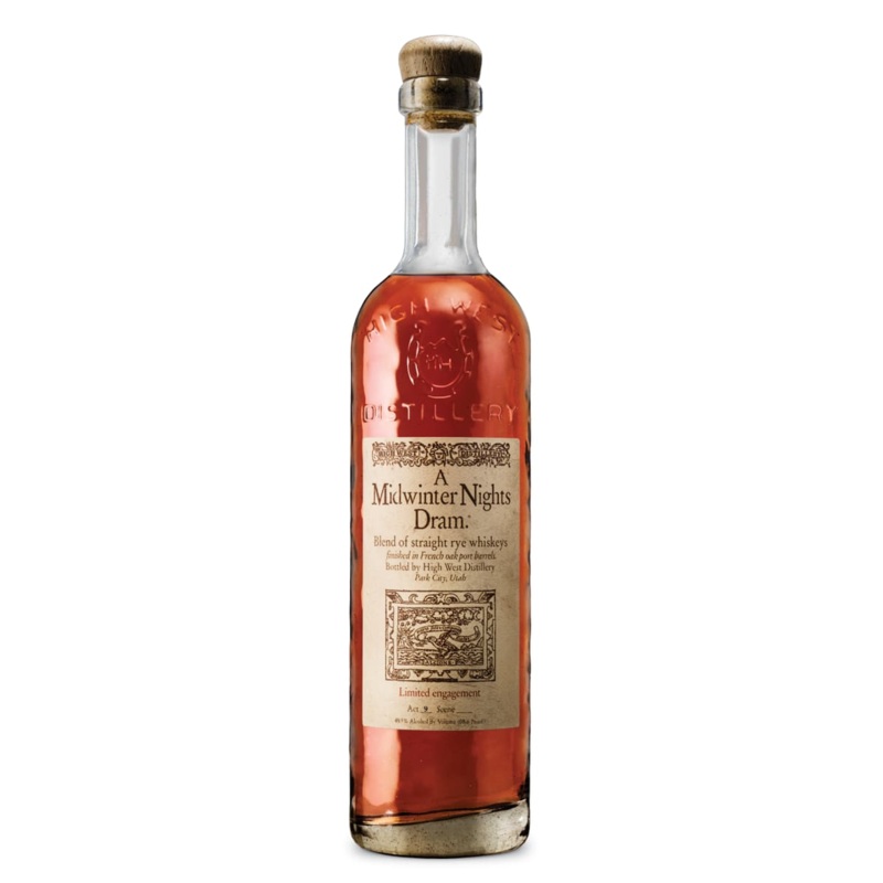 HIGH WEST DISTILLERY A Midwinter Nights Dram Rye Whiskey
