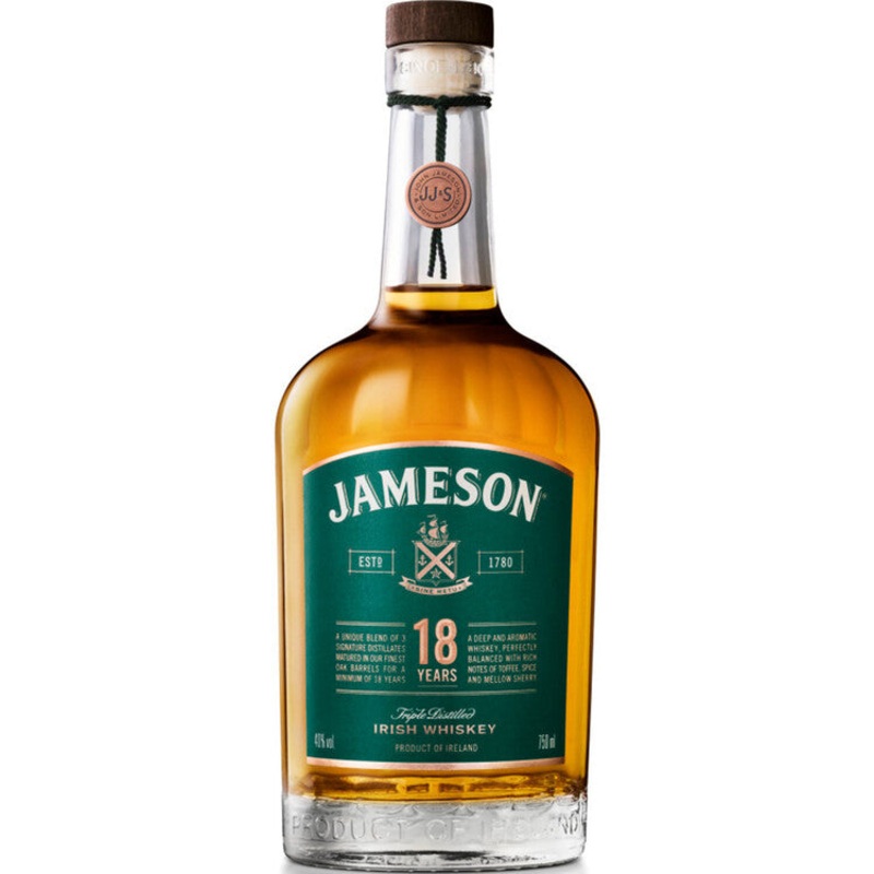 JAMESON IRISH WHISKEY 18YR 92 YRC