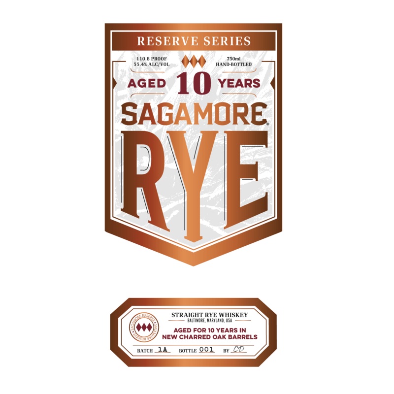 Sagamore Spirit Reserve Series 10 Year Old Straight Rye Whiskey