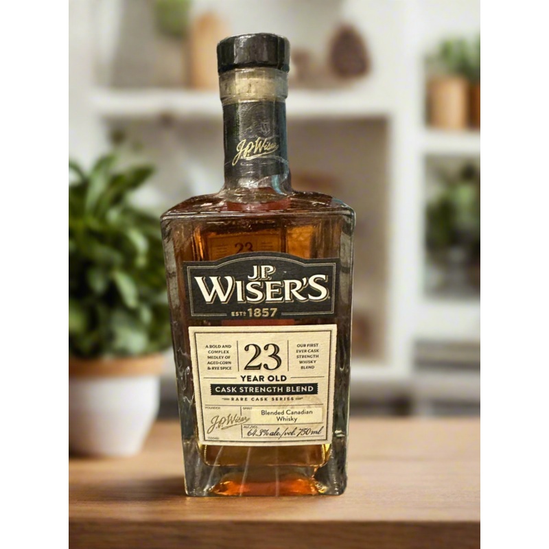 J.P. Wiser's Cask Strength Blend 23 Year Old Blended Canadian Whisky 750ml
