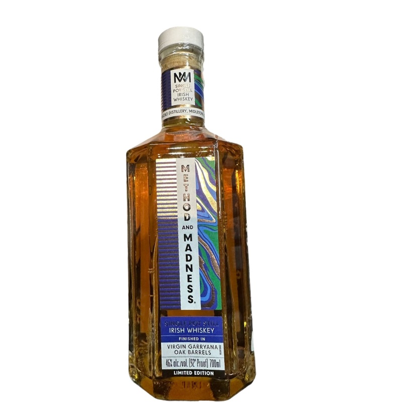 Method & Madness Virgin Garryana Oak Limited Edition Single Pot Still Irish Whiskey 700ml
