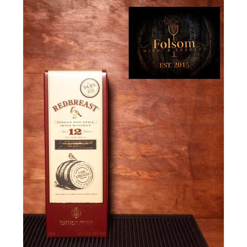 Redbreast 12 Year Old Cask Strength Single Pot Still Irish Whiskey Batch B1/19 Old Label 750ml