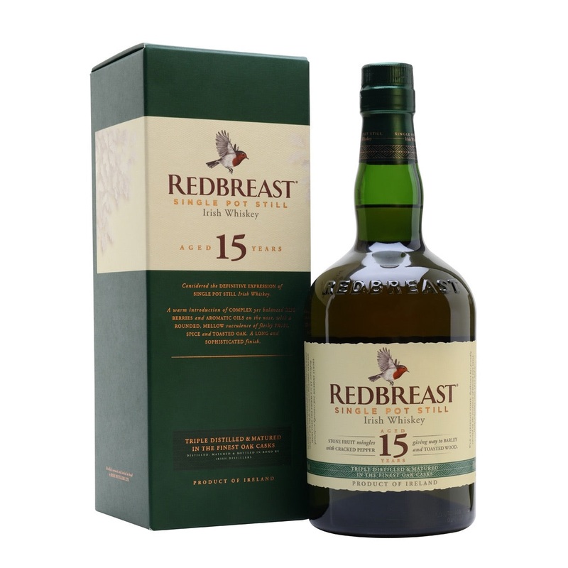 Redbreast 15 Year Old Pure Pot Still Single Malt Irish Whiskey 750ml