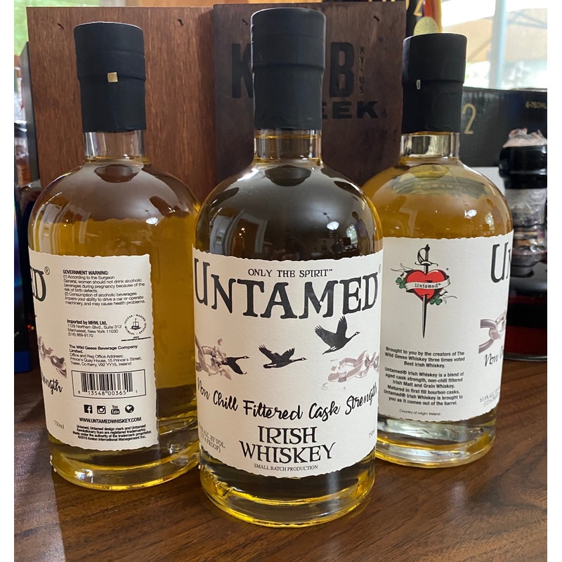 Untamed Non Chill Filtered Cask Strength Irish Whiskey 750ml