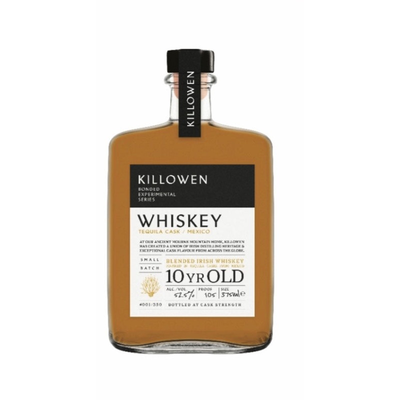 Killowen Bonded Experimental Series Tequila Cask 10 Year Old Blended Irish Whiskey 375ml