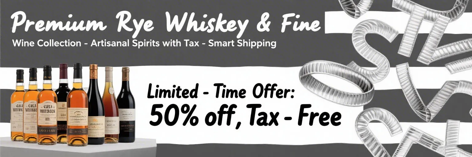 Premium Rye Whiskey & Fine Wine Collection - Artisanal Spirits with Tax-Smart Shipping